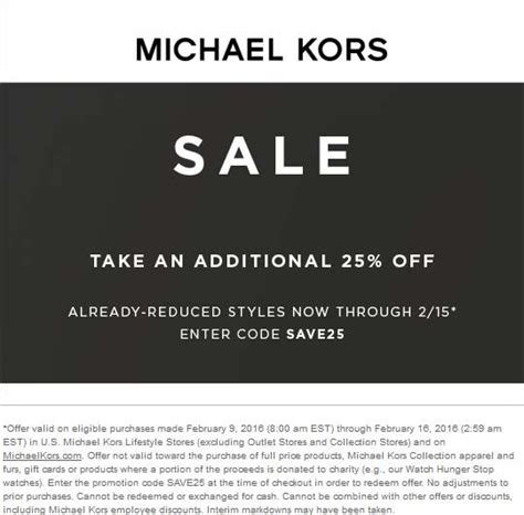 michael kors factory outlet coupon|michael kors additional discount.